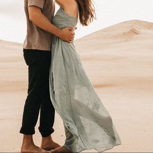 ASTR Green Maxi Dress